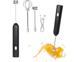 Elektrische Melkopschuimer met 3 Snelheden en USB-Oplaadbaar