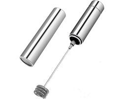 Elektrische melkopschuimer met drie veergardekop - draagbare mini-schuimmaker - draagbare drankmixer - voor cappuccino, koffie, latte, warme chocolademelk, ei