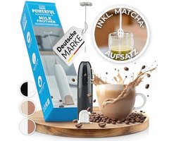 Elektrische Melkopschuimer met Matcha Mixer - Perfect voor Romig Schuim