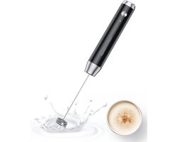 Famanu - Oplaadbare Melkopschuimer, Draagbare Elektrische Melkopschuimer， Waterdichte schuimmaker voor Koffie, Latten, Matcha, Cappuccino, Warme Chocolademelk, LunaFro NS