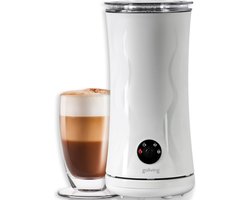 Goliving Elektrische Melkopschuimer – Melkklopper - 4-in-1 – Voor Opschuimen en Verwarmen – Handige Melkschuimer - Non-stick coating – 240 ml – Wit