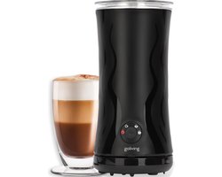 Goliving Elektrische Melkopschuimer – Melkklopper - 4-in-1 – Voor Opschuimen en Verwarmen – Handige Melkschuimer - Non-stick coating – 240 ml – Zwart