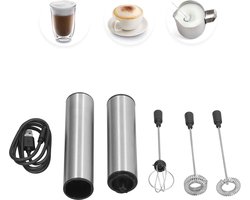 Handheld oplaadbare melkopschuimer garde - elektrische staafmixer met USB-aansluiting