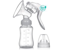 Handmatige borstkolf en melkopvanger - Innovatief ontwerp, siliconen handkolf - BPA-vrij, opvangbak van 150 ml, handmatig afkolven, FSA-conform
