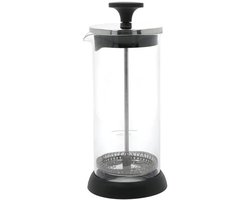 Handmatige Melkopschuimer Glas 400ml Zwart - Perfect voor Latte en Cappuccino