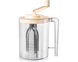 Handmatige slagroomklopper met maatverdeling 1 liter