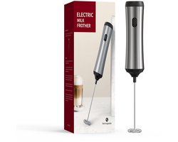 Handmelkopschuimer - Elektrische melkopschuimer met roestvrijstalen roerder - Oplaadbare melkopschuimer - Wordt geleverd met USB-kabel - Geschikt voor koffie, latte, cappuccino, smoothies, matcha, warme chocolademelk en andere dranken