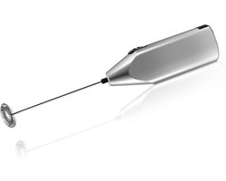 INTER-CAFFÈ® Elektrische Melkopschuimer - Handmatige Melkopschuimer - Melkschuimer - Zilver