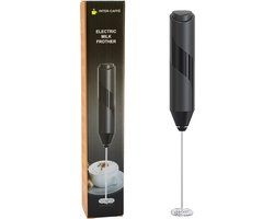 INTER-CAFFÈ® Melkopschuimer - Melkopschuimer Electrisch - Melkopschuimer Handmatig - Melkschuimer - Zwart
