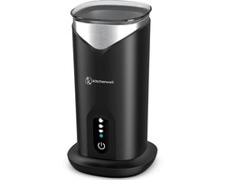 Kitchenwell Melkopschuimer Elektrisch - 4-in-1 - Melkopschuimers - Opschuimer Voor Melk - Milk Frother - Zwart