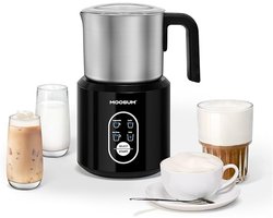 Luxe Elektrische Melkopschuimer 4-in-1 – RVS Design – 500 ml – Warm & Koud Zijdeachtig Melkschuim – Tot 85°C – Vaatwasmachinebestendig – Voor Cappuccino & Latte