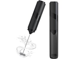 Melkopschuimer Electrisch - Melkopschuimers - Snelle Schuimbereiding In 15-20 Seconden + Veelzijdig Gebruik Voor Koffie, Matcha, Proteïneshakes - 1 Stuk - Zilver