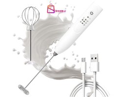 melkopschuimer elektrisch – Draadloos USB Oplaadbaar – Handheld voor Koffie en Dranken – elektrische blender – Elektrische mixer – 74313