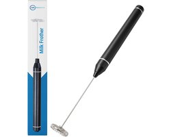 Melkopschuimer - Elektrisch - Melkopklopper Handmatig - RVS - Melkklopper - 27.000 RPM - Zwart