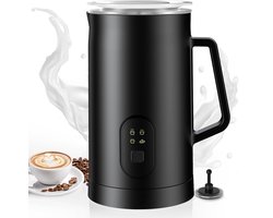 Melkopschuimer - Elektrische Melkschuimer 4-in-1 - Professionele Automatische Schuimmaker - Roestvrij Staal - Warm/Koud Opschuimen - Voor Lattes, Cappuccino'S En Warme Chocolademelk - Ideaal Voor Thuis En Op Kantoor