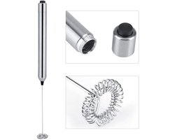 Melkopschuimer - Handmatige Melkopschuimer - RVS - Melkopklopper - Matcha Klopper Elektrische - Melkopschuimer handmatig - Schuimklopper Koffie - Koffieschuimer