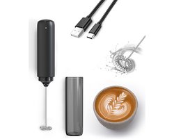 Melkopschuimer - melkopschuimer elektrisch - melkopschuimers - melkopschuimer electrisch - melk opschuimer - Elektrische melkopschuimer - USB oplaadbare mini-melkopschuimer - voor koffie/latte/cappuccino/warme chocolademelk