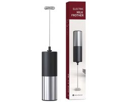 Melkopschuimer - Melkopschuimer elektrische - Melkopschuimer handmatig - melkklopper - Luxe melkopschuimer - Zwart