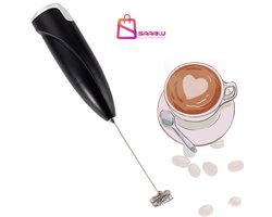 Melkopschuimer Mini – Elektrische Koffie mixer met Houder voor Cappuccino, Latte & Chocolademelk – Melkopschuimer Elektrisch & Handmatig – koffiezetapparaat – koffiemachines – 74269