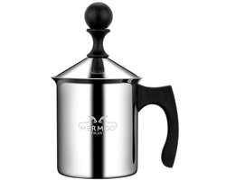 Melkopschuimer van roestvrij staal voor latte en cappuccino - Perfect voor reizen en kantoor