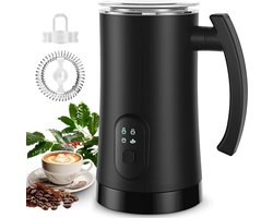 Melkschuimer en Stomer - 4-in-1 Elektrische Melkopschuimer - 350 ml voor Latte en Cappuccino - Maakt Warme en Koude Schuim - Automatisch
