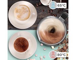 MF500 BK Melkopschuimer Automatische Melkschuimer 500W 260 ml Schuim in 500ml Kan Elektrisch Perfect Schuim Voor Koude en Warme Koffie Cappucino Chocomel Makkelijk te Gebruiken