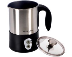 Michelino Melkopschuimer RVS/Zwart