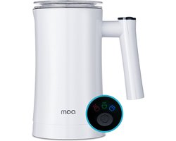 MOA Elektrische Melkopschuimer - 3-in-1 - Handige Melkschuimer - 330 ML - Voor Cappuccino - Melkklopper - Wit