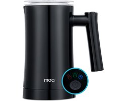 MOA Elektrische Melkopschuimer - 3-in-1 - Handige Melkschuimer - 330 ML - Voor Cappuccino - Melkklopper - Zwart
