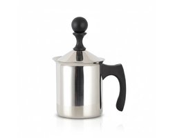 My Green Deal - RVS Melkopschuimer 400 ml – Handmatige Melkschuimer – Premium 304 RVS – Zonder Stroom of Batterijen