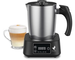 NovaWare Melkopschuimer met Schenktuit - Elektrisch – 5-in-1 Melkopschuimer – Milk Frother - Melkschuimer Voor Melk – Melkklopper - RVS