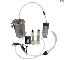RFWR® Electric Pulse Melkmachine van Roestvrij Staal 2L met Verstelbare Zuigkracht voor Schapen en Koeien