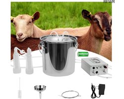 RFWR® Elektrische Melkmachine voor Geiten met Oplaadbare Batterij - Draagbare Pulsatie Vacuüm Melk Machine
