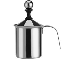 RVS Melkopschuimer Dubbel Zeef - 400ML/800ML - Handmatig Voor Cappuccino en Latte
