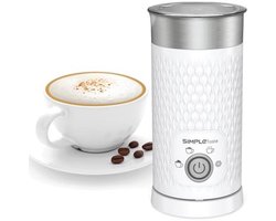 SIMPLETaste Melkopschuimer, 4-in-1 elektrische melkstomer, automatische warme en koude schuimmaker en melkwarmer voor latte, cappuccino's, macchiato