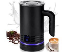 TopChoice® Melkopschuimer Elektrisch - Melkklopper - Melkschuimer - 400ml - Zwart