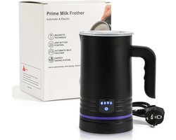 WLC Elektrische Melkopschuimer - 4-in-1 - 430 ML - Melkschuimer - Warm/Koud Opschuimen - Mat - Zwart