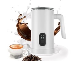 Ynkkvre -4-In-1 Melkschuimer - Wit - Multifunctioneel Apparaat VoorWarm melkschuim, verwarmde melk, koud melkschuim, warme chocolademelk - 1 - Gebruiksklaar Voor Latte, Cappuccino, Matcha