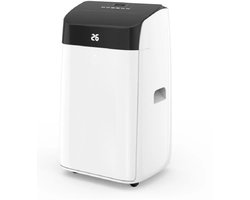 Draagbare Airconditioner – Mobiele Airco – Koelventilator – Ontvochtiger – 12.000 BTU – 50 m² – Stil Geluid - Zwarte Bovenkant