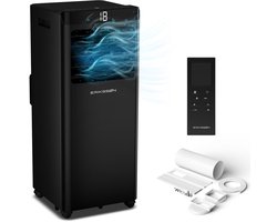 Erikssøn Mobiele Airco - 10.000 BTU - Incl. Raamafdichtingskit - Tot 30m² - 4-in-1 - Airconditioning - Ventilator - Ontvochtiger - Zwart
