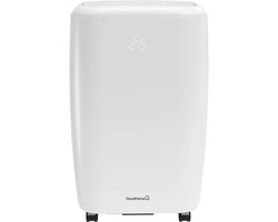 GoodHome Culver Mobiele Airco 12.000 BTU - 3,5 kW - Tot 35 m² - Met Afvoerslang, Raamkit en Afstandsbediening - Wit