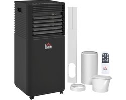 HOMCOM-Draagbare airconditioner-ABS-30.5x32.5x67.8cm-Zwart