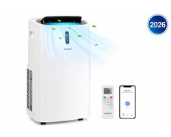 Krachtige Mobiele Airco - 4 in 1 Airco - 12000BTU - Airconditioning - Ventilatoren - Wit