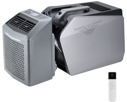 Mobiele Airco - Draagbare Airconditioner - 5000 BTU Koelvermogen - 3 Snelheden - 24-uurs Timer - 16–32 °C Instelbaar - AC/DC Compatibel - Voor Camping, Camper & Thuis - Grijs