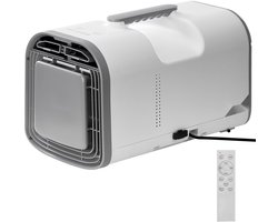 Mobiele Airco - Draagbare Airconditioner - Koelvermogen 4250 BTU - 3 Snelheden - 24-Uurs Timer - Temperatuur 16-32 °C - AC/DC-Compatibel - Voor camping, camper en thuis