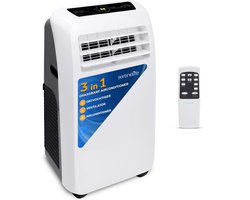 SereneLife Mobiele Airco - 9.000 BTU - 3-in-1 Draagbare Airconditioner - Afstandsbediening en Compleet Raammontage Uitlaatkit - Wit