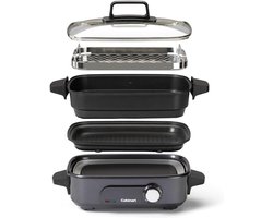 5-in-1 Multi-Cooker en Grill voor Gezond Koken, Met Antiaanbaklaag en Stoomfunctie