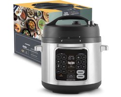 Aurixi® Multicooker - Multicookers - Zilver/Zwart - ‎34cm x 34cm x 31cm