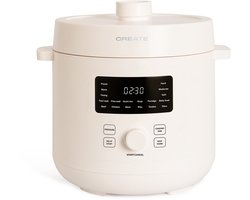 CREATE - 6L Programmeerbare multifunctionele elektrische snelkookpan Gebroken wit - PRESSURE COOKER STUDIO