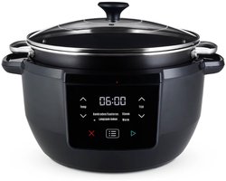 DnA® Slowcooker Met Timer - Slowcooker - Multicooker - Zwart - 39cm x 26cm x 35cm